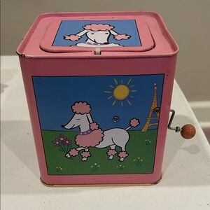 Pink Poodle Music Box